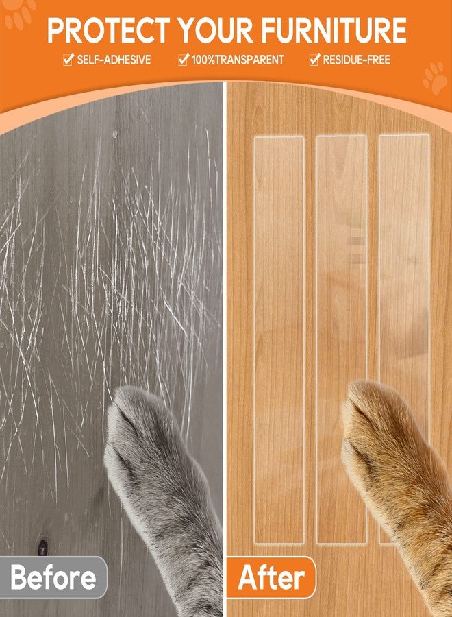 Loiion Door Protector from Dog Scratching, Window Sill Protector, Clear Sided Shield Protection Barrier Anti Cat, Dog Scratching, Slobbering, and Clawing Furniture, Glass, Car Door, Couch 4in x 16.4ft - Image 3