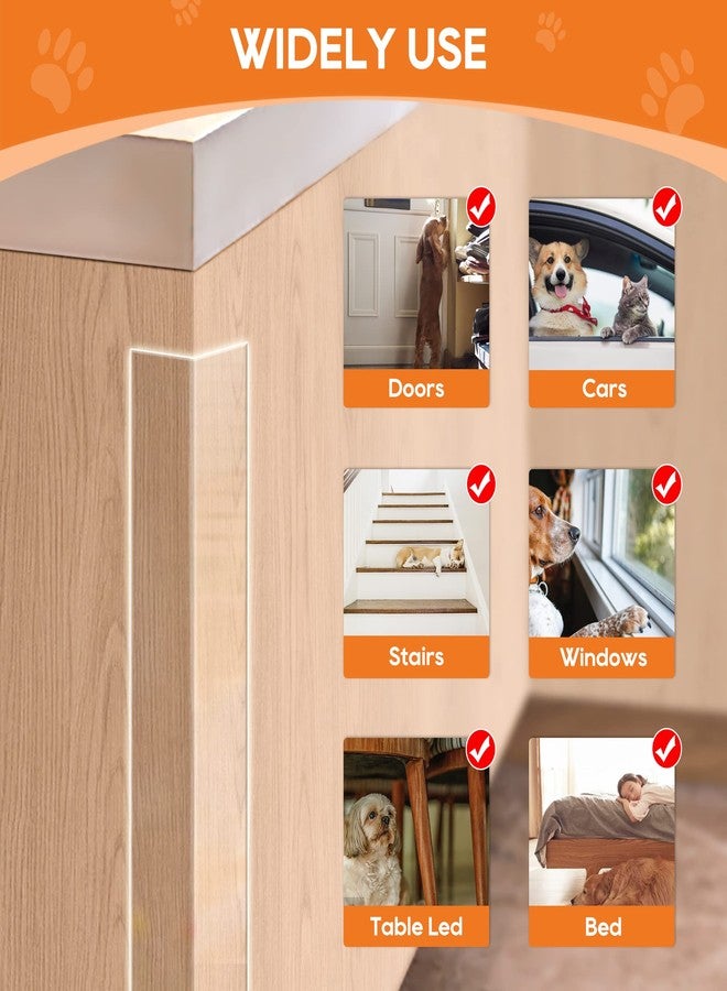 Loiion Door Protector from Dog Scratching, Window Sill Protector, Clear Sided Shield Protection Barrier Anti Cat, Dog Scratching, Slobbering, and Clawing Furniture, Glass, Car Door, Couch 4in x 16.4ft - Image 5