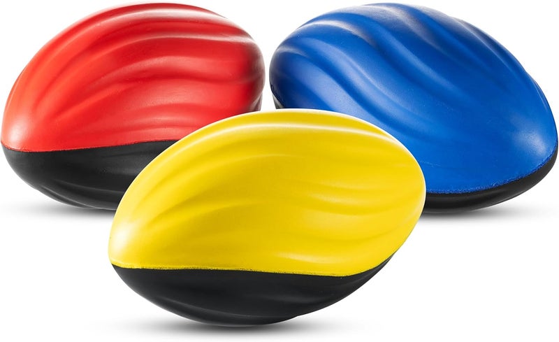 Bedwina 5 Inch Mini Foam Footballs - 6 Pack of Colorful Soft Foam Footballs for Kids - Image 1