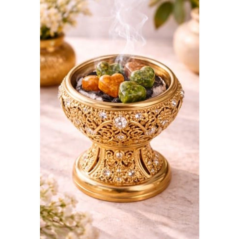 Mustaka Bakhoor Incense discovery jar 6 different mix fragnance Premium Handmade Arabian Resin Lasting Fragrance - Image 3