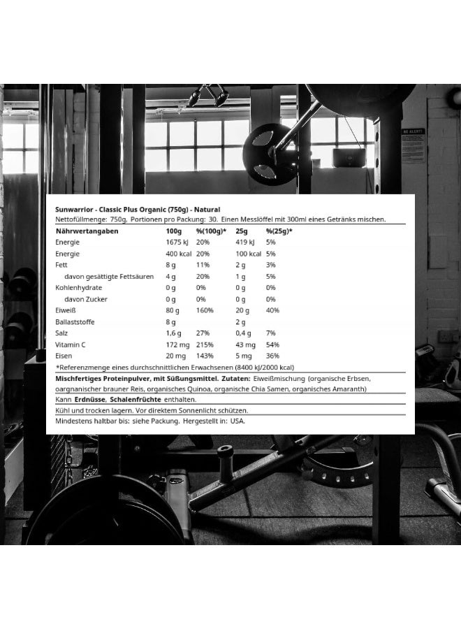 Sunwarrior - Classic Plus, Vegan Protein Powder With Peas & Brown Rice, Raw Organic Plant Based Protein - Image 3
