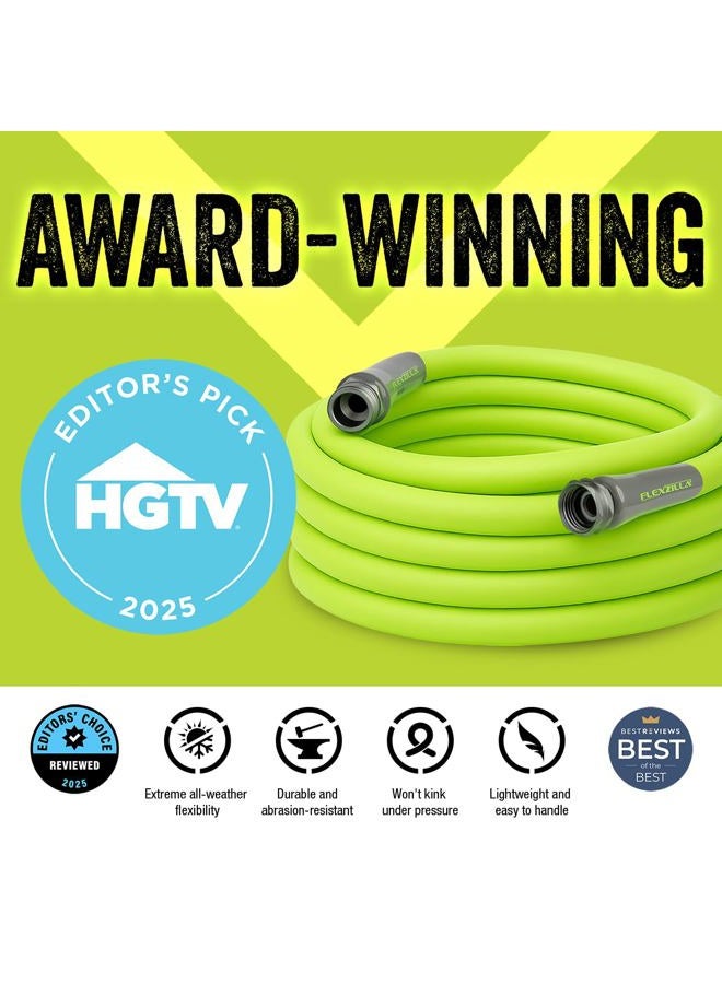 Flexzilla Garden Lead-in Hose, 5/8 in. x 15 ft., Heavy Duty, Lightweight, Drinking Water Safe - HFZG515YW-E - Image 2