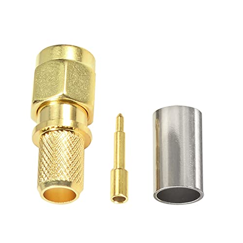 Eightwood 10pcs SMA Male Plug Crimp RF Connector Straight for LMR240 RG8X Coax Cable 50 ohm - Image 5
