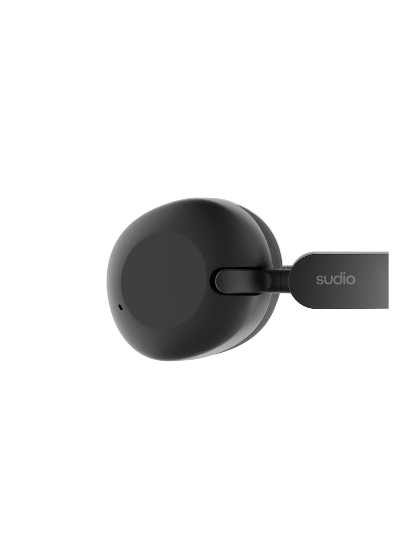 Sudio - Sudio K2 Wireless Headphones with Bluetooth 5.3, Hybrid ANC, Built-in Microphones, 60h Playtime, USB-C Charging (Black) - Image 1