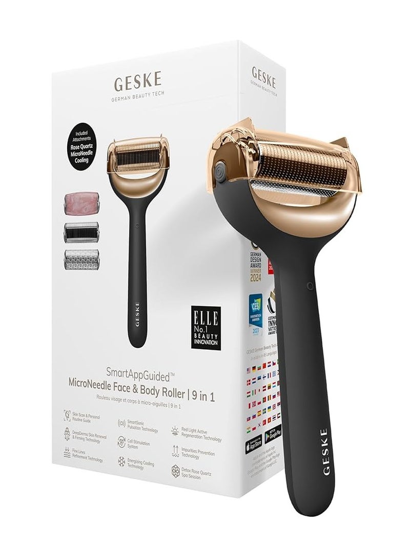 Geske MicroNeedle Face and Body Roller 9 in 1 SmartAppGuided Gray 1unit - Image 4