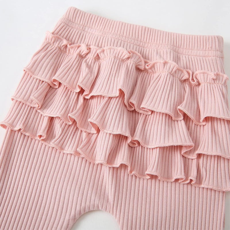 Fullfamous Newborn Infant Baby Girl Fall Winter Clothes Long Sleeve Onesie Clothing Pant Clothing Set Outfits Gifts Newborn Pink - Image 5