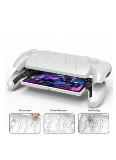 SYOSI Full Protective Case Compatible with Playstation Portal Remote Player, PS5 Portal Case with Detachable Front Shell Cover, Back Cover Case (Built-in Kickstand) for Ps Portal Accessories (White)  - Image 2