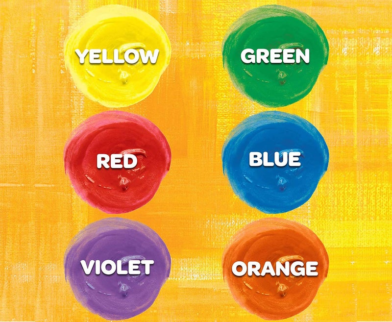 Crayola Washable Kids Paint, 6 Count, Kids At Home Activities, Painting Supplies, Gift, Assorted - Image 3