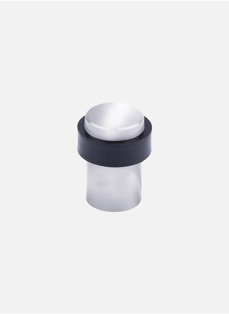 CINCINNO Cylinder Shaped Door Stopper with Rubber – 45mm, Premium Stainless Steel, Coated, Heavy Duty, Anti-Corrosion, Wall Protector, 5-Year Warranty – (Chrome Plated) 