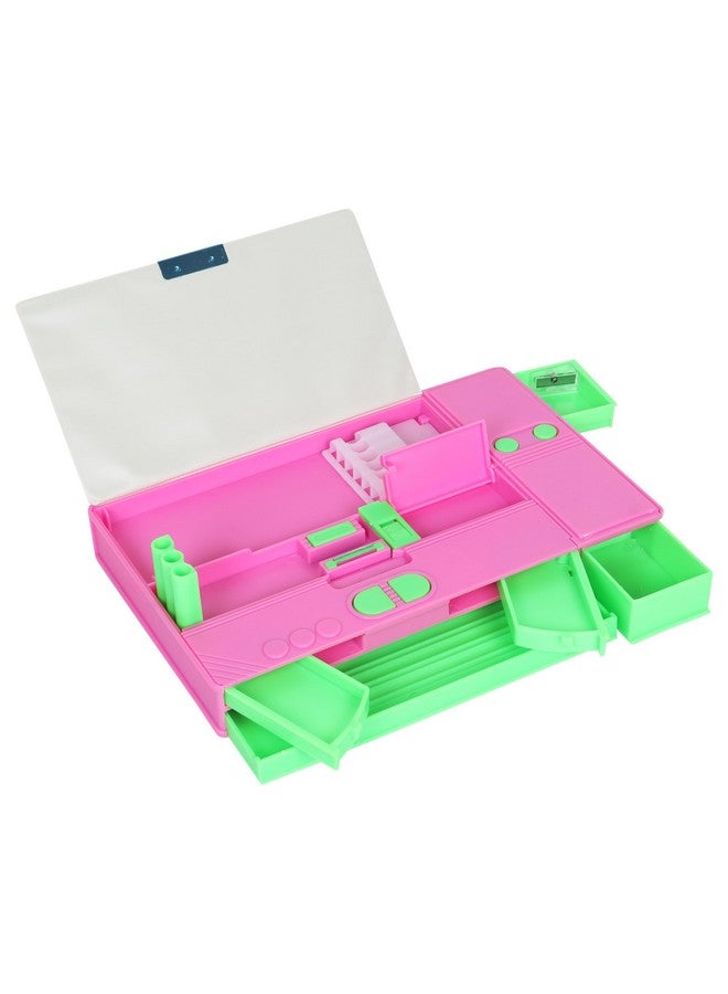 Samvardhan Plastic Jumbo Pencil Box For Birthday Return Gifts For Kids (Assorted Color), Multicolor - Image 3