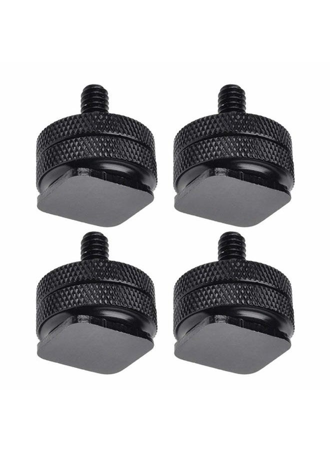SLOW DOLPHIN 1/4 Inch Hot Shoe Mount Adapter Tripod Screw for DSLR Camera Rig(4Packs)  - Image 1