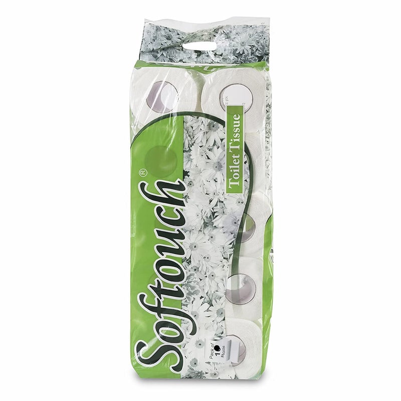 Softouch 2 Ply Toilet Paper Tissue Roll - 15 Packets (10 Rolls Per Packet) | Ultra Soft & Strong | Hygienic & Absorbent | 150 Rolls Total - Image 5