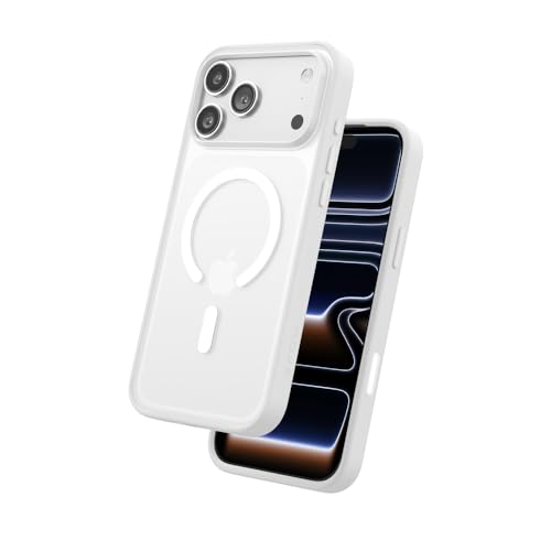 FLOLAB Surtect TriFusion Magnetic for iPhone 17 Pro Max Case Protective Slim Design Magsafe Compatible Military Grade White Clear Matte Translucent - Image 1