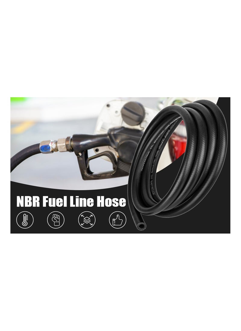 SYOSI - 3/8 Inch ID Fuel Line Hose 10FT NBR Neoprene Rubber Push Lock Hose High Pressure 300PSI for Automotive Fuel Systems Engines - Image 1
