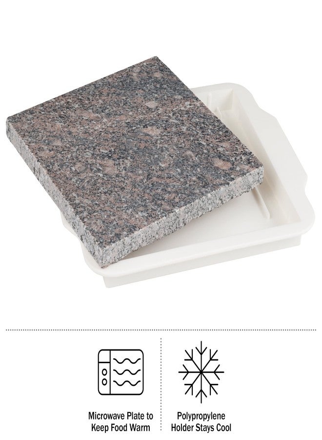 Chef Buddy Food Warmer Plate - Microwavable 9-Inch Marble Hot Plate Keeps Food Warm Longer - Great for Parties, Family Gatherings, and Holidays - Image 3