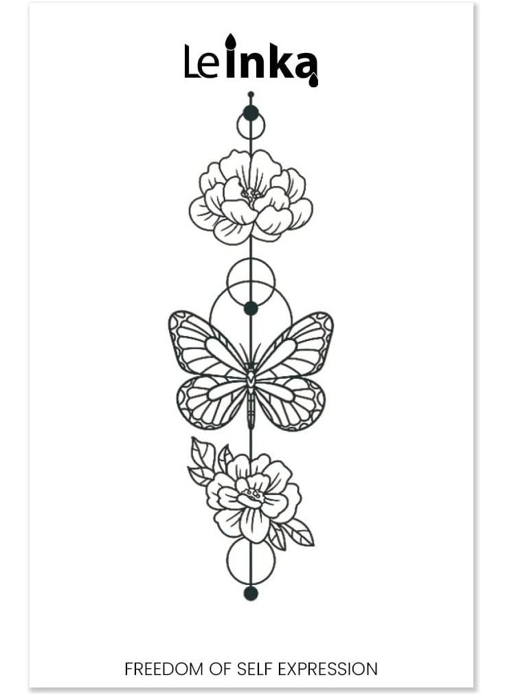 Le Inka - Le Inka Temporary Tattoos Water-Permeable Breathable Long Lasting Lasts 1-2 Weeks Premium Plant-Based Men & Women Bio Dynamic - Image 1