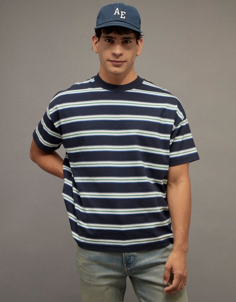 American Eagle AE Relaxed Textured Slub T-Shirt - Image 1
