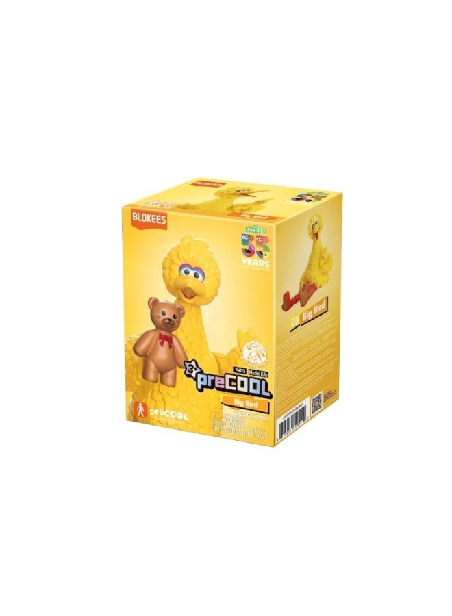Blokees | Sesame Street Big Bird Action Figure | PreCool Model Kit | Collectible Buildable Toy with Teddy Bear Accessory | Ages 3+ - Image 1