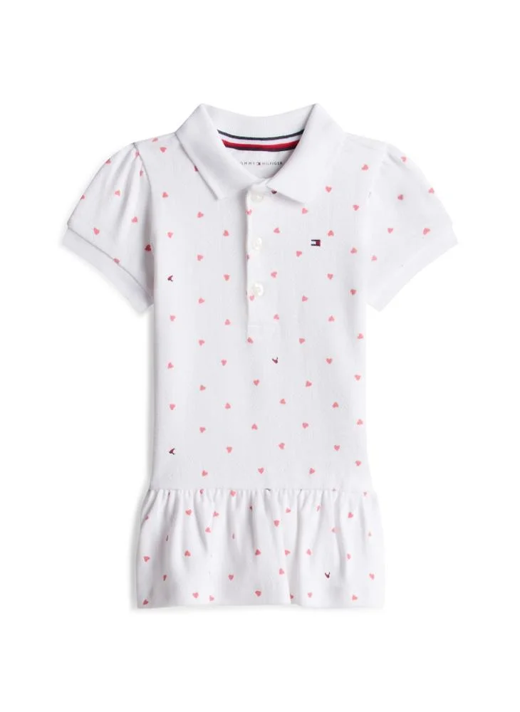 TOMMY HILFIGER Kids Pointelle Hearts Polo Dress