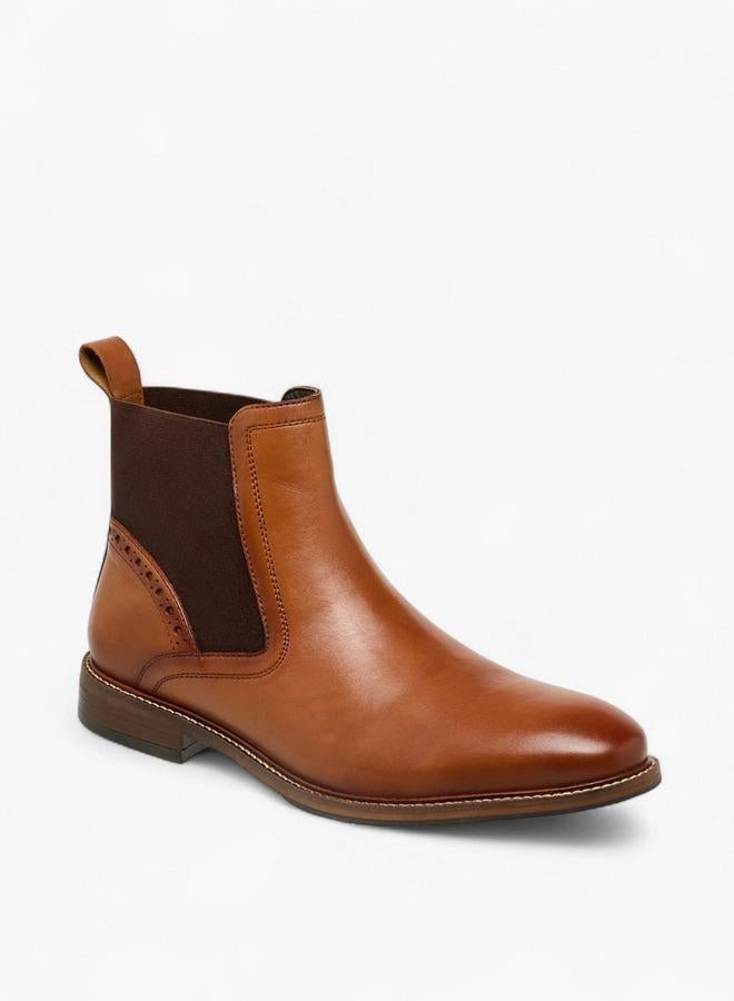 DUCHINI Men Leather Chelsea Boots - Image 1