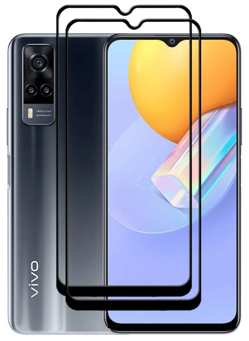 ACLIX 2 Pieces Antistatic ESD Dustproof Premium Quality High Definition Tempered Glass Screen Protector Designed For vivo Y51 (2020) - Image 1
