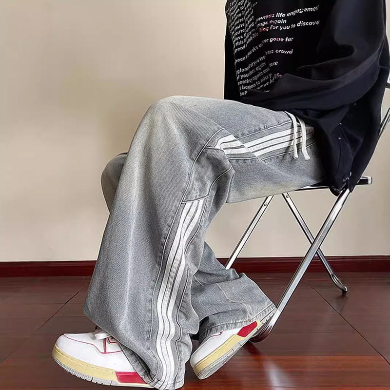 Unisex Classic Denim Jeans Loose Fit Daily Outdoor Wear - Image 4