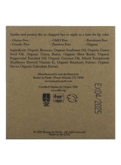 Beauty by Earth Beauty By Earth, Organic Beeswax Lip Balm, Peppermint, 4 Tubes, 0.15 oz Each  - Image 3
