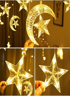 Home Care LED Moon And Star Pattern Ramdan Decorative Lights Warm White  - Image 2