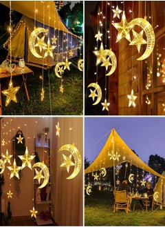 Home Care LED Moon And Star Pattern Ramdan Decorative Lights Warm White  - Image 4