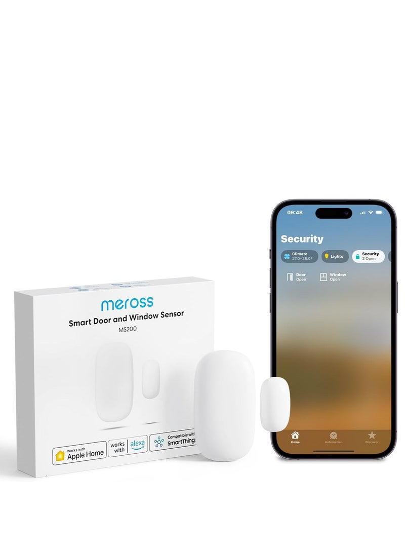 meross - meross Smart Door & Window Sensor, Meross Hub Required, Mini Door Detector - Image 1