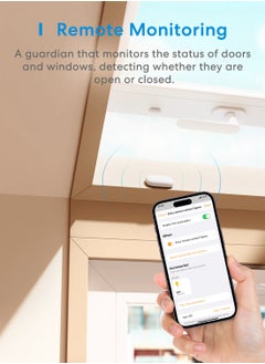 meross meross Smart Door & Window Sensor, Meross Hub Required, Mini Door Detector  - Image 3