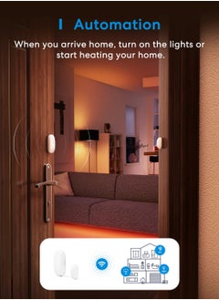 meross meross Smart Door & Window Sensor, Meross Hub Required, Mini Door Detector  - Image 4
