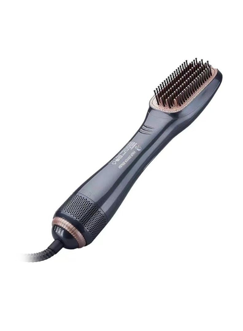 Denx 3-in-1 Hot Air Brush for Styling, Straightening, Volumizing & Drying Hair – 1200-1500W Power, 3-Speed Heat Settings, Anti-Frizz Brush for All Hair Types, Ideal for Home & Travel Use - Image 1