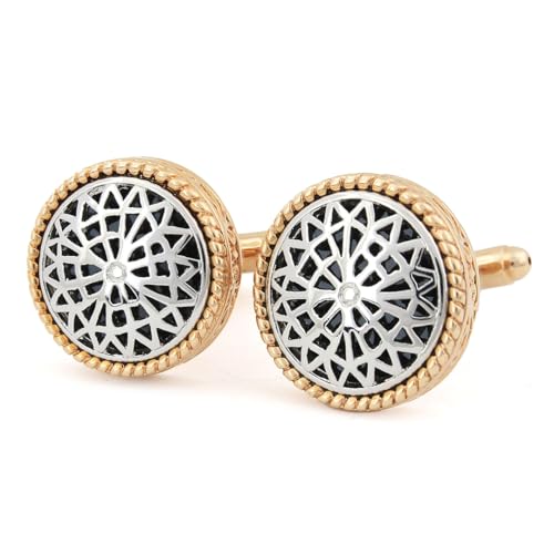 Peluche Laser cut Tribal art Cufflinks for Men - Image 1