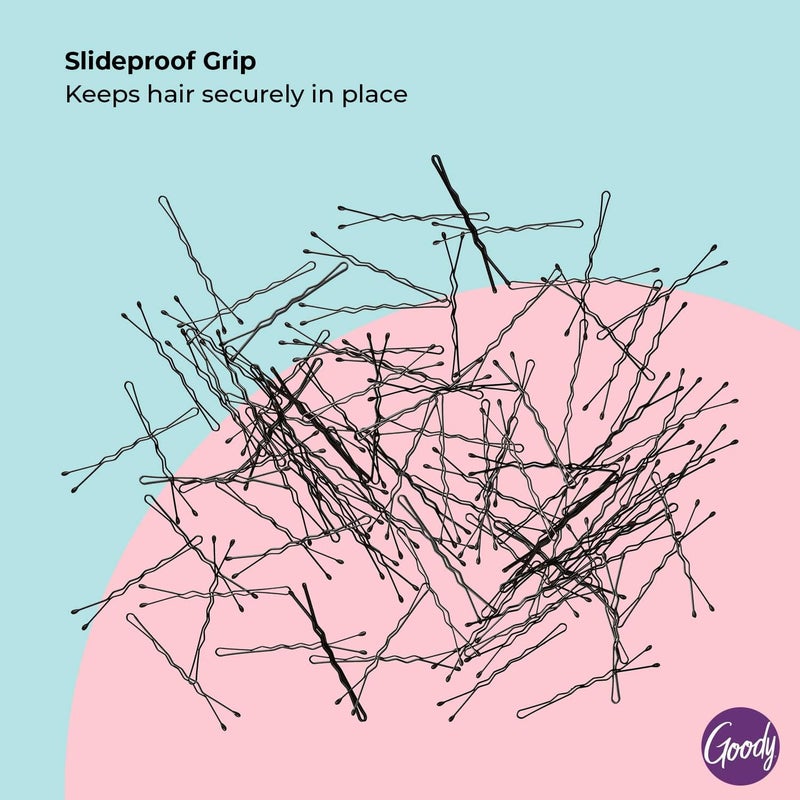 Goody Styling Essentials Black Bobby Pins - 100 Count for Secure Hair Styling - Image 3