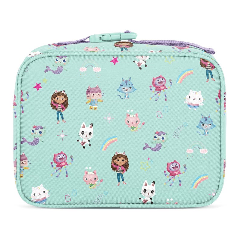 Simple Modern Gabby's Dollhouse Kids Lunch Box for School | Reusable Insulated Lunch Bag for Toddler, Girl, and Boy | Exterior & Interior Pockets | Hadley Collection | Gabby's Friends - Image 2