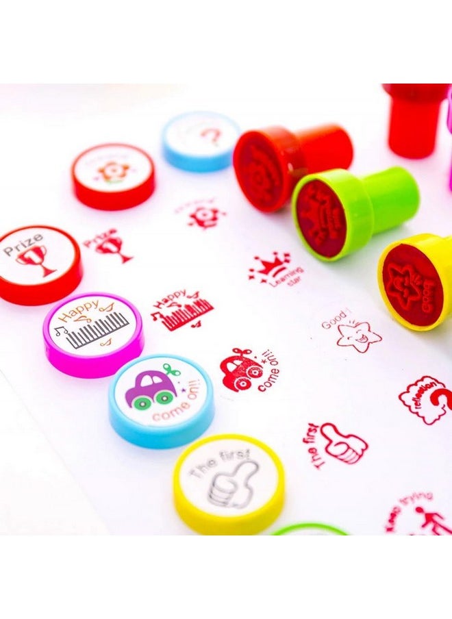 LUCID...We Build Relations LUCID...We Build Relations Designer Rulers&Self Inking Stamps For Kids Birthday Return Gift With Complimentary Gift Wrap. Emoji,Motivation And Rewarding Stamps(Pack Of 18 Ruler Set&18 Stamp Set)  - Image 5