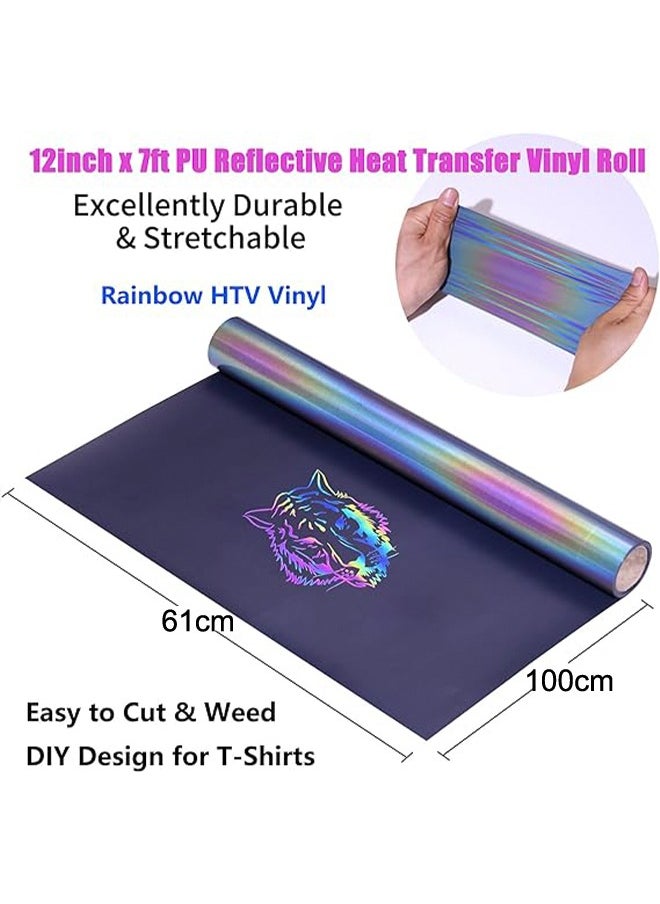 Generic Reflective Glow In The Dark Letter Membrane 61*100CM for T Shirt Luminous Elastic Colored Iron on Vinyl for DIY Crafts Hat Pillow Fabric Gifts T Shirt Decoration Luminous Lettering Film  - Image 2