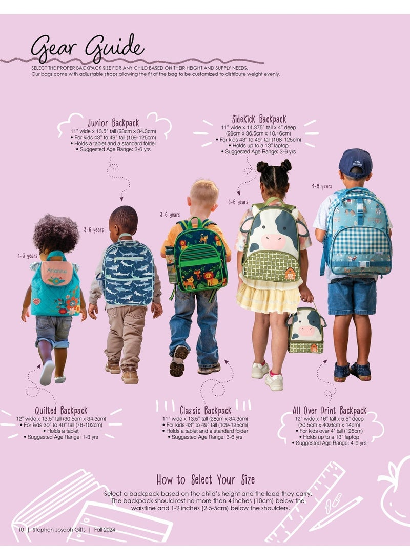 Stephen Joseph Sidekick Backpack Pink Cat - Image 2