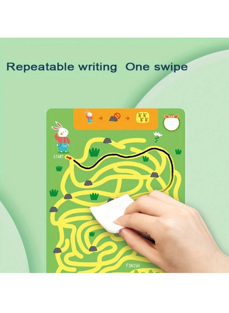 Ultimate Maze Puzzle Book for Kids – 128 Unique and Engaging Mazes Designed to Boost Focus, Sharpen Cognitive Skills, and Inspire Creative Problem-Solving, Reusable Activity Book for Ages 3-8, Perfect for Early Learning and Skill Development  - Image 3