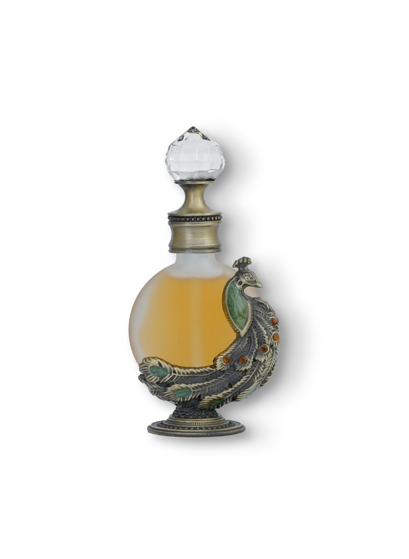 Taif Al Emarat Peacock P002 Oud Saffron Musk Perfume Oil – Long Lasting Regal Unisex Fragrance Attar, 12ml - Image 1
