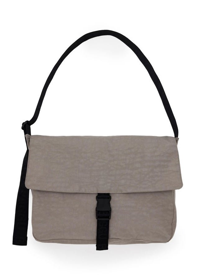 BAGGU Nylon Messenger Bag, Dove - Image 1