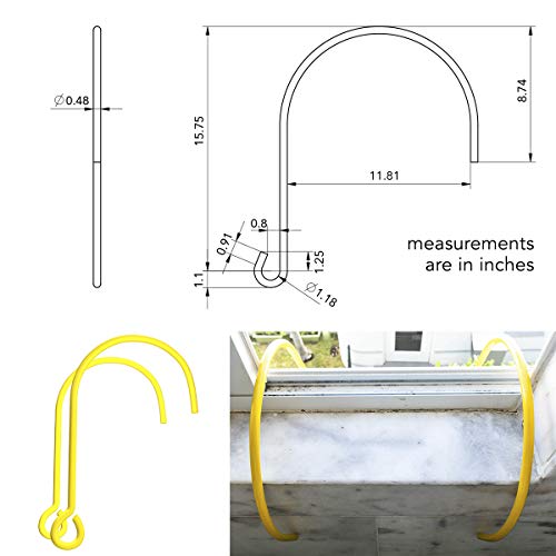 ISOP Window Hooks for Fire Escape Ladders, 2 Hooks |Iron Hooks for Rescue Rope Ladder, Emergency Hook Set Fits Most Windows - Great with Mounting Clips or Deployment Ladders - Durable & Portable - Image 5
