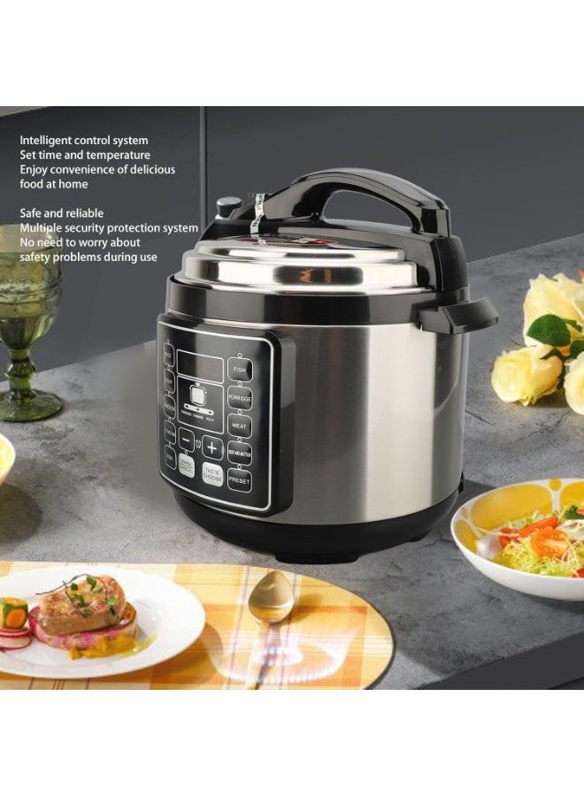 منتقي 5L Electric Pressure Cooker – Smart Multi-Cooker for Rice, Soup, Porridge & More | Instant One-Touch Cooking, Stainless Steel Pot, Energy Efficient - Image 4