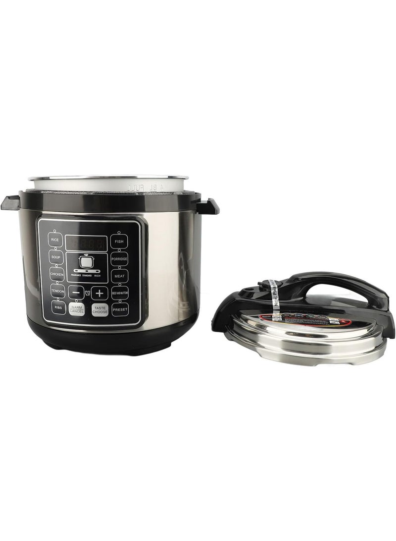 منتقي 5L Electric Pressure Cooker – Smart Multi-Cooker for Rice, Soup, Porridge & More | Instant One-Touch Cooking, Stainless Steel Pot, Energy Efficient - Image 2