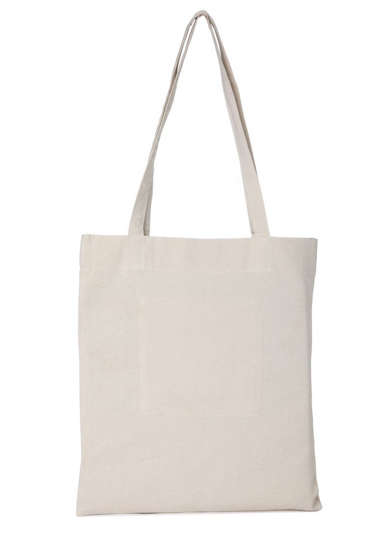 Generic - Tote Bag off White Canvas Cotton 40x35cm - Image 1