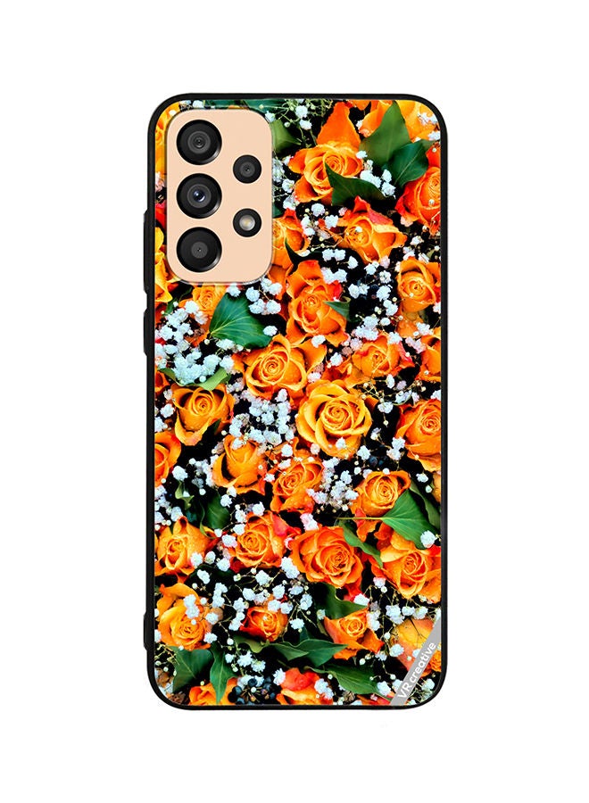 VR CREATIVE Protective Case Cover For Samsung Galaxy A33 5G Real Flower Design Multicolour - Image 1