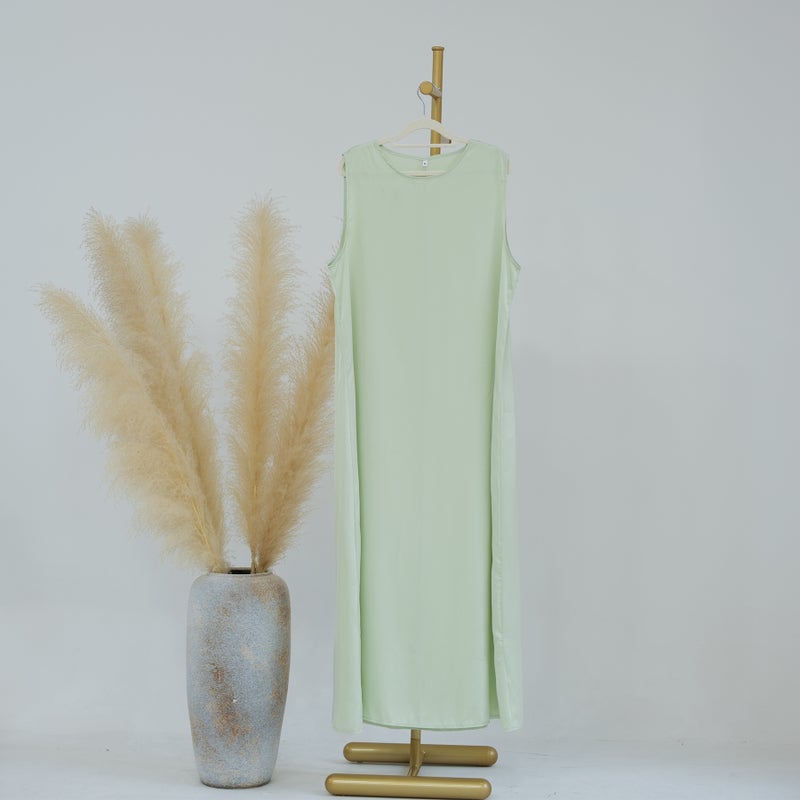 Loriya Solid Color Base Tank Dress LR635 Light green inner wear LR635