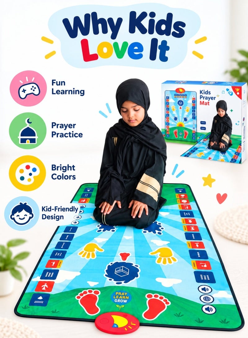 UV Enterprises Smart Interactive Prayer Mat for Kids with 7 Languages & Translations - Image 2
