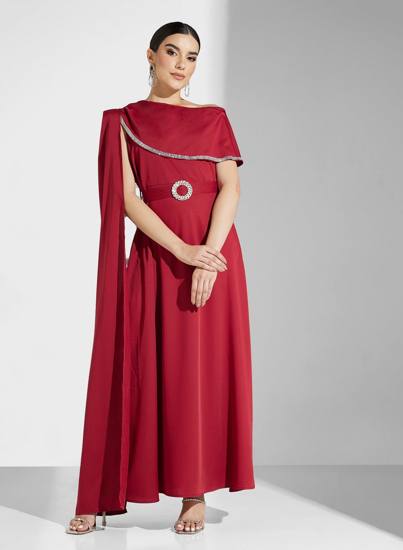 Khizana One-Shoulder Maxi Dress - Image 4